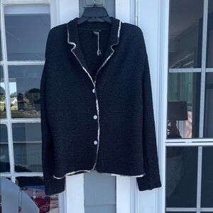 IPSE -Designer Museum Crinkle Art- Wear Blazer Jacket - lightweight- size L